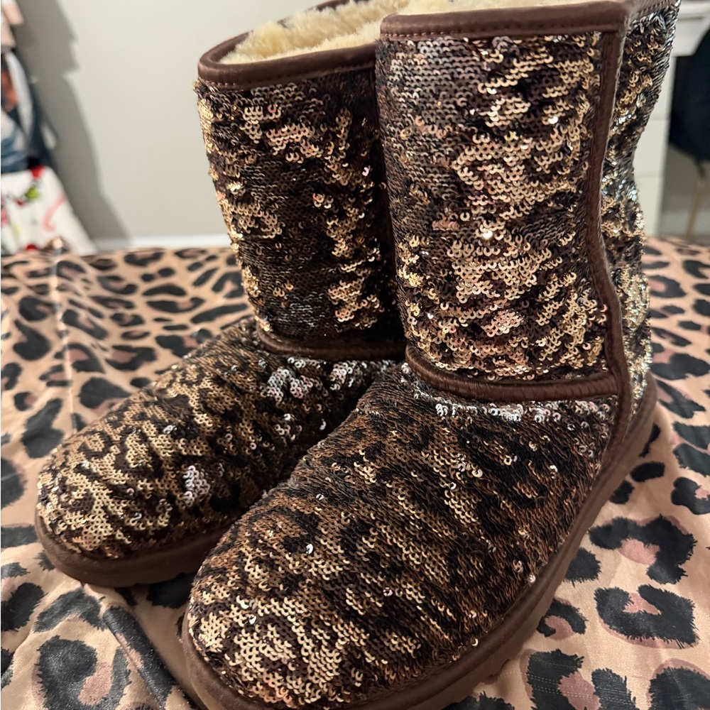 UGG Sparkling Animal Print Boots
